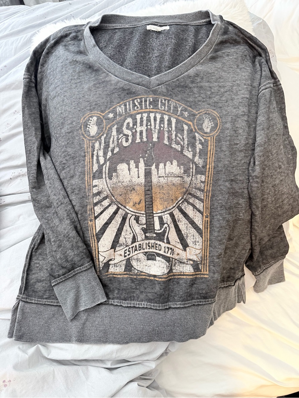 Maurices Charcoal Gray Pullover Sweatshirt